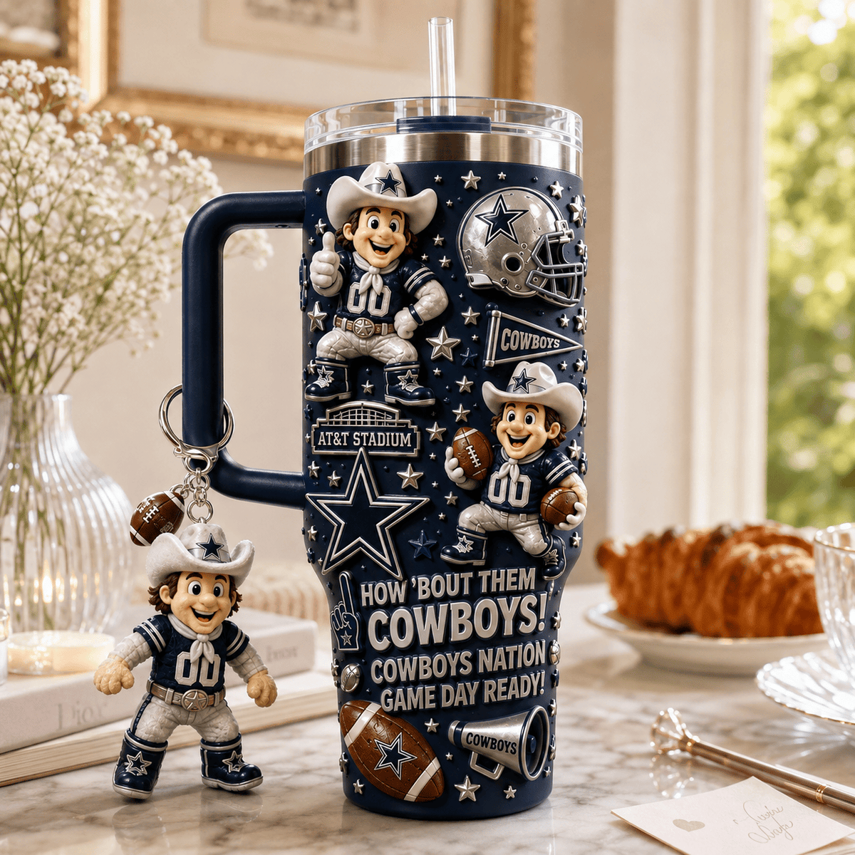 DLCB 40oz Tumbler With Handle DNBN