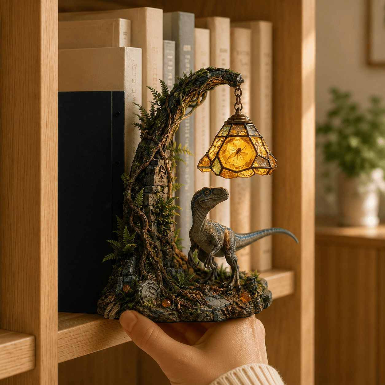 Premium JRSW Bookshelf Figurines Lamp NTNA