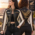 Premium HNDG Cropped Leather Zipper Jacket PVNA
