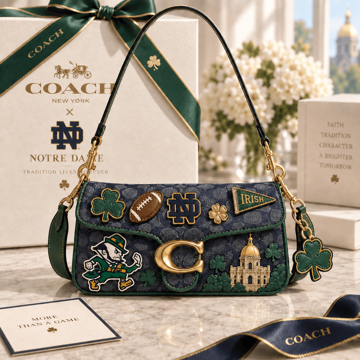 Premium NDFI Coach Shoulder Cross With Charm NPL