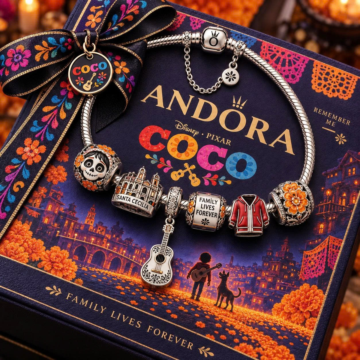 COCO Sliver Charm Bracelet Set VTH