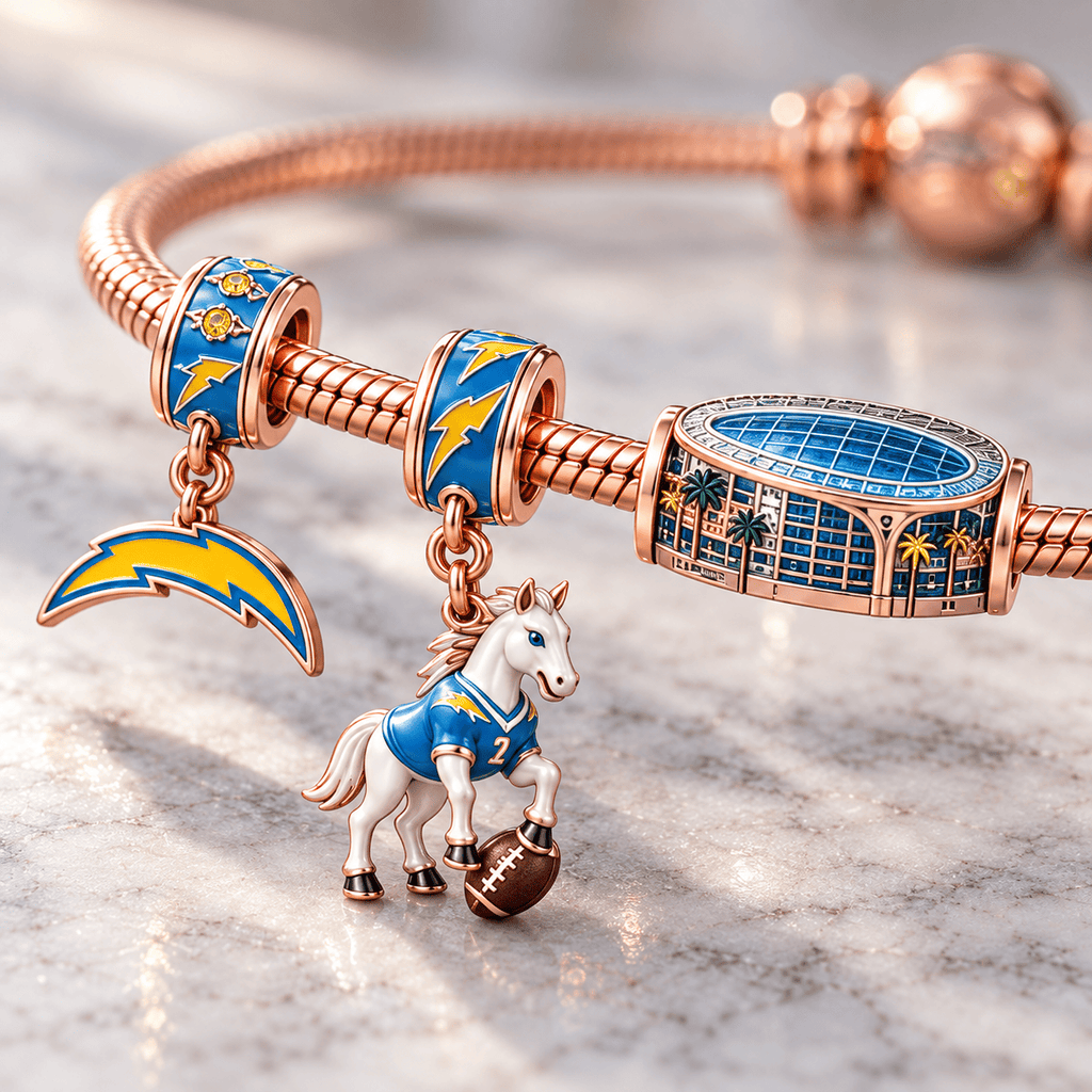 LAC Rose Gold Charm Bracelet Set HQH
