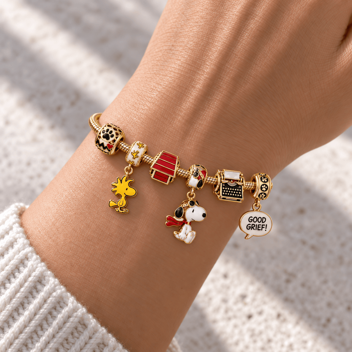 SPNY Gold Charm Bracelet Set HQH