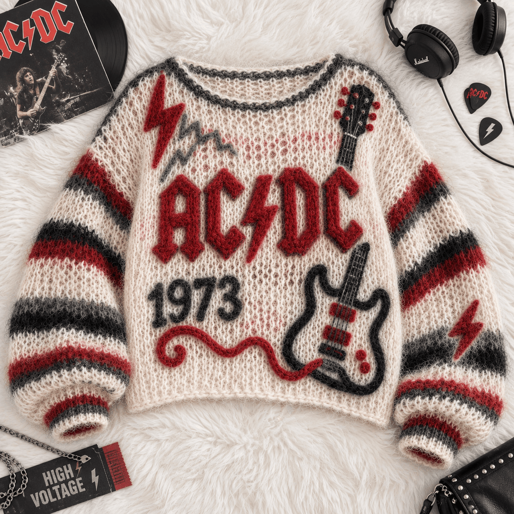 ACDC Women’s Open-Knit Sweater DNBN